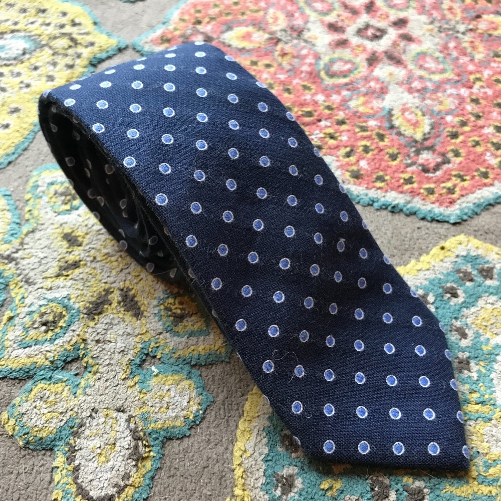 Nordstrom Navy Blue Baby Blue Long Skinny Tie Boys